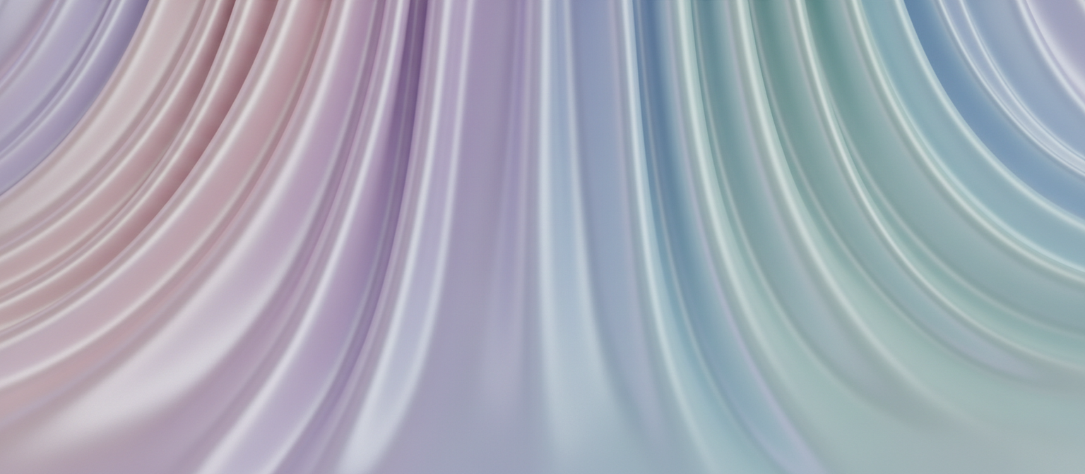 부드러운 주름과 실크 같은 질감의 흐르는 듯한 천 드레이프 배경, 파스텔톤, 우아한 그림자.