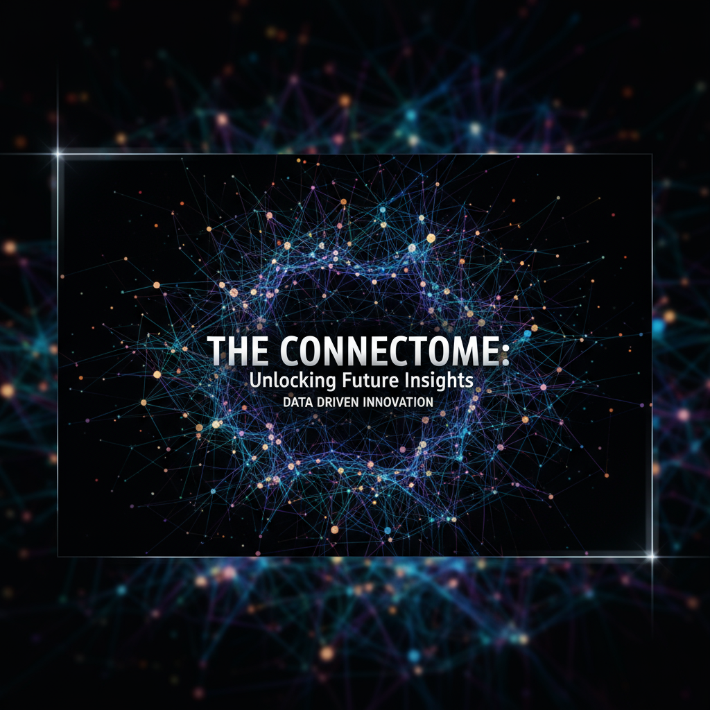 빛나는 데이터 네트워크 선과 점이 특징인 추상적인 PPT 표지.