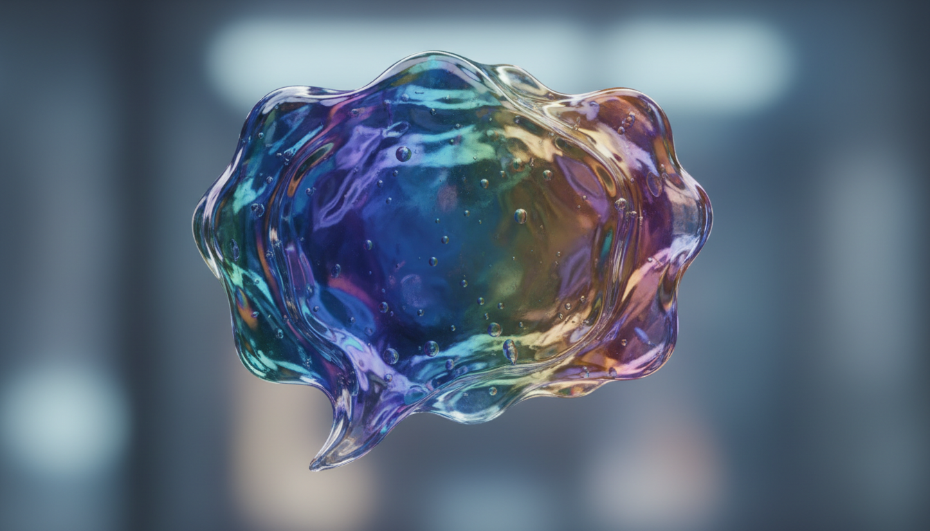 유기적인 젤리 같은 말풍선