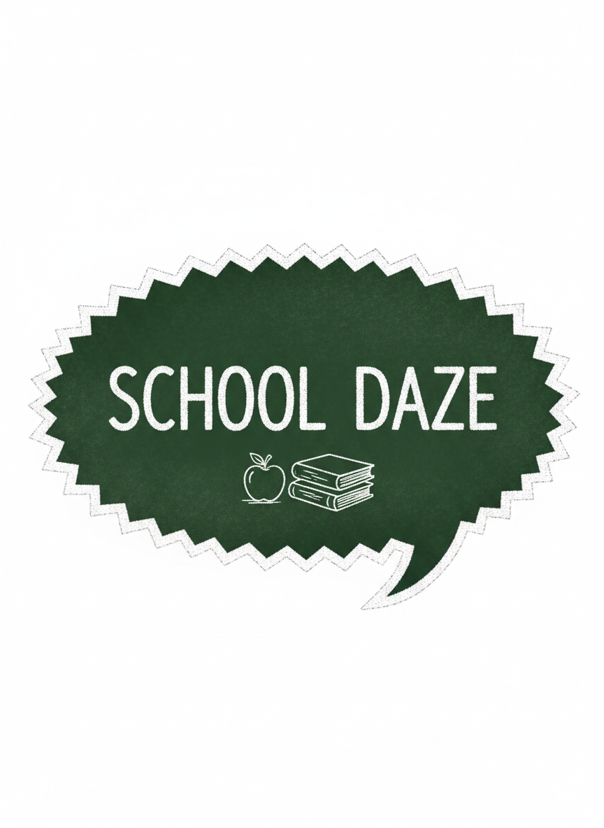 칠판 스타일의 말풍선, 분필 질감, 짙은 녹색, 투명한 배경.