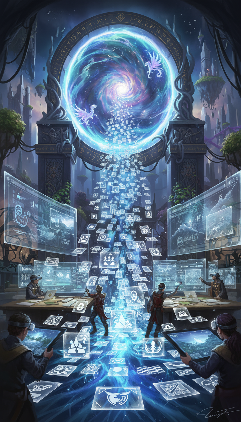 끝없이 투명한 PNG 이미지들을 창의적인 작업 공간으로 쏟아내는 마법의 포털.