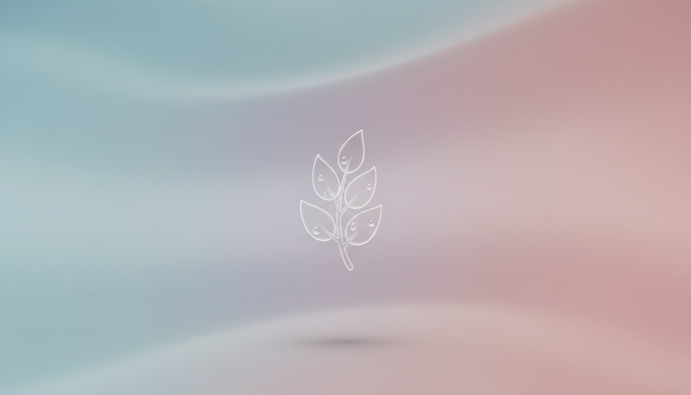 미묘한 그라데이션 배경에 우아하게 디자인된 투명한 무료 PNG 아이콘이 있는 미니멀리스트 데스크톱 배경화면 디자인.