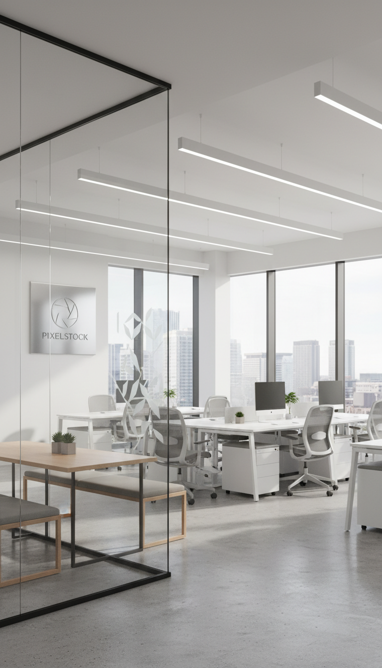 현대적인 사무실 공간을 담은 선명하고 전문적인 사진이 무료 이미지 사이트의 고품질을 보여준다.