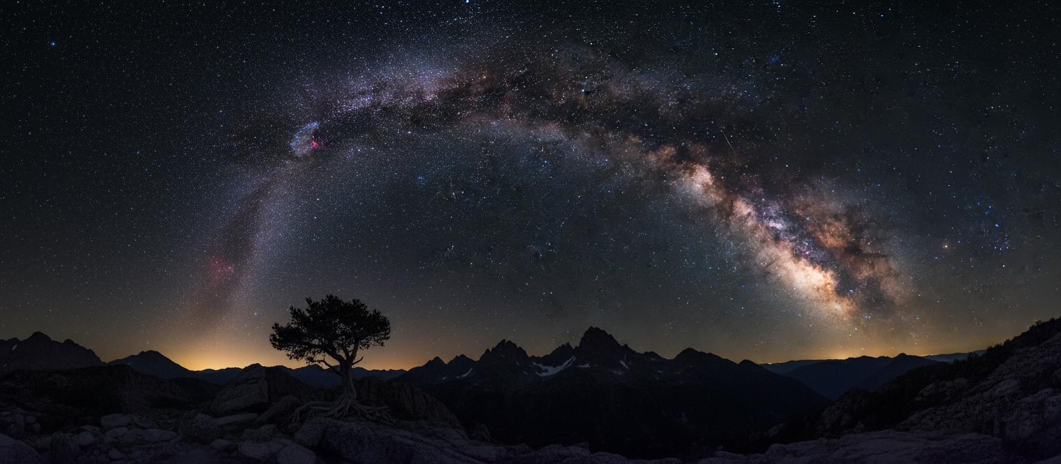 수많은 별이 있는 어둡고 광활한 공간을 가로지르는 은하수가 보이는 숨 막히는 별이 빛나는 밤하늘.