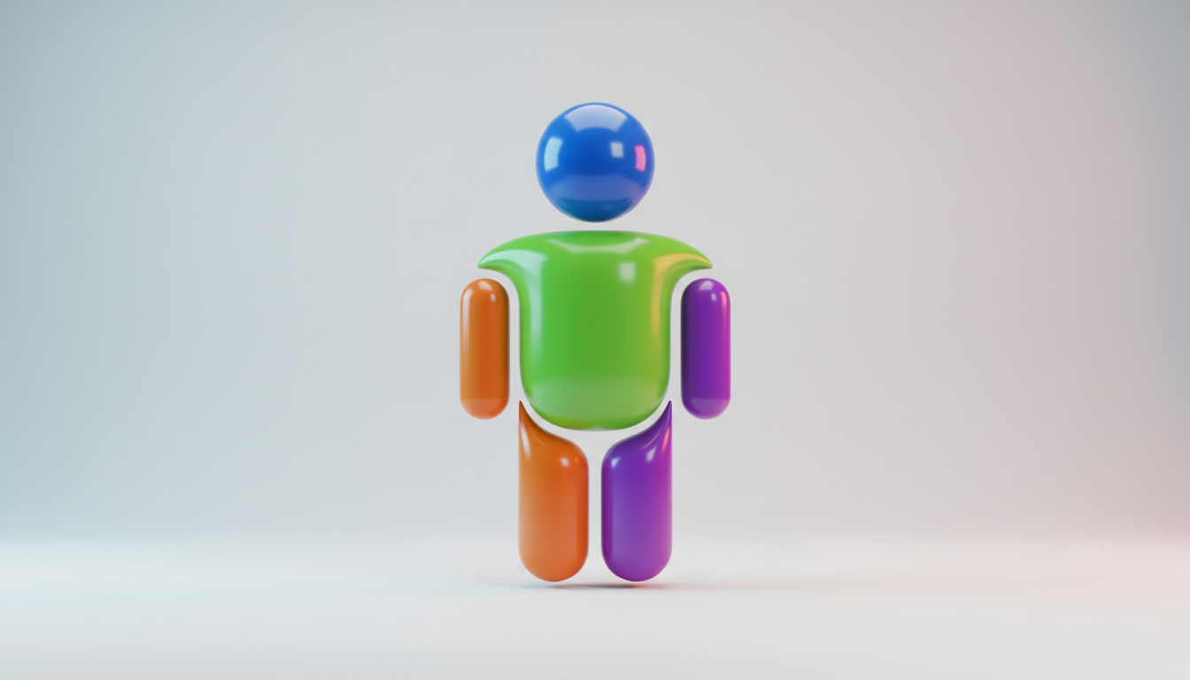 생동감 있는 3D 사람 아이콘.