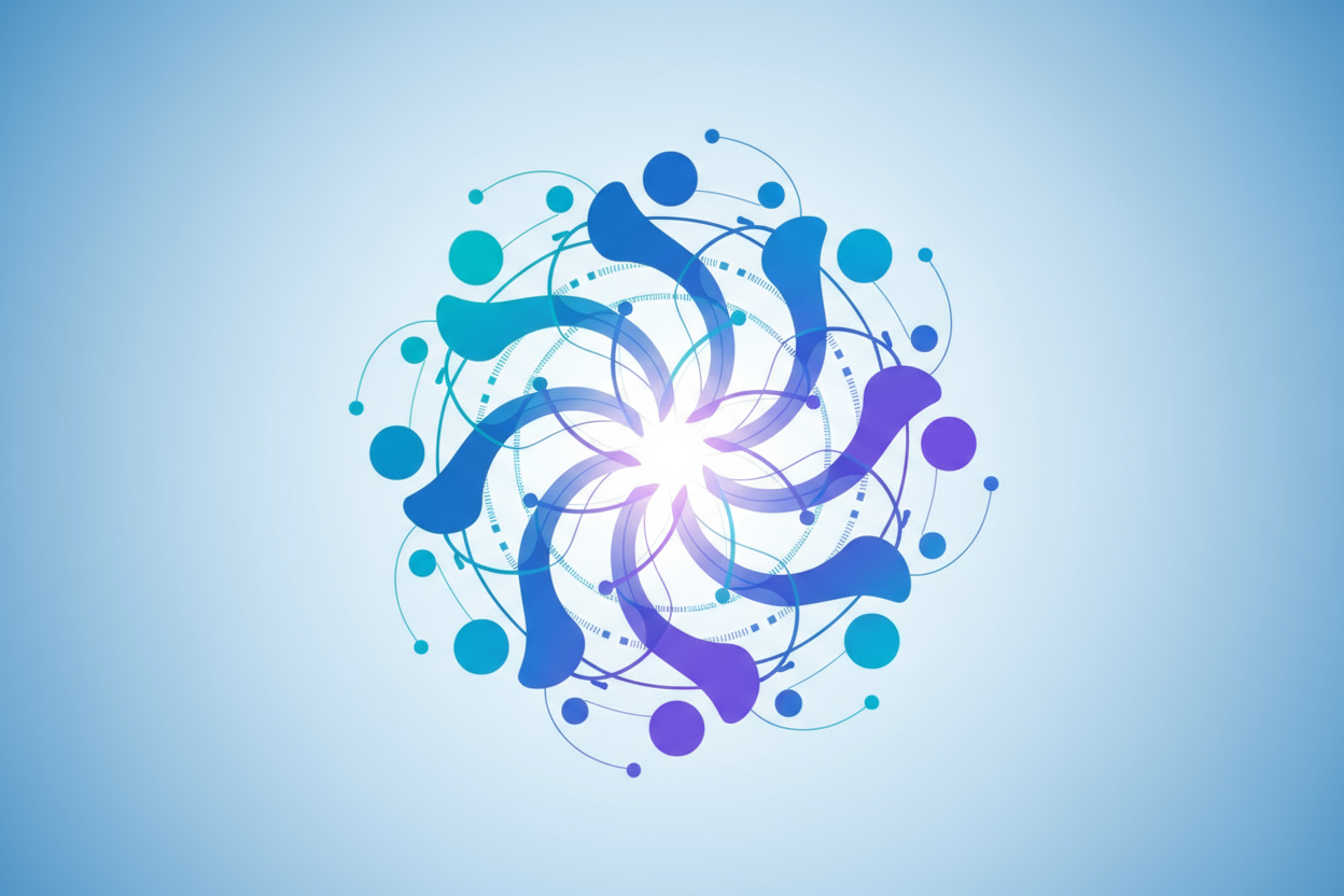 연결된 커뮤니티 사람 아이콘.