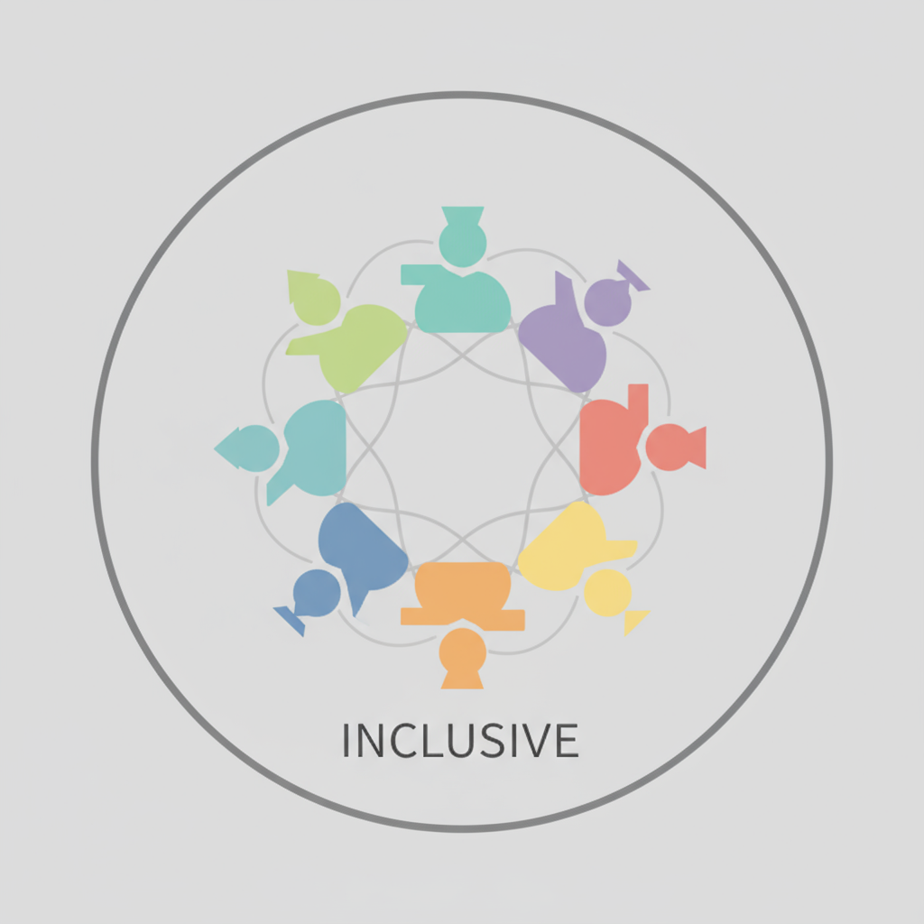 다양한 그룹 사람 아이콘.