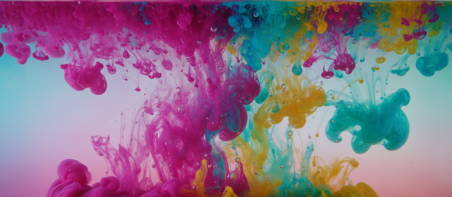 물속에 휘감기는 생생한 추상적인 잉크, 역동적인 아이폰 배경화면입니다.