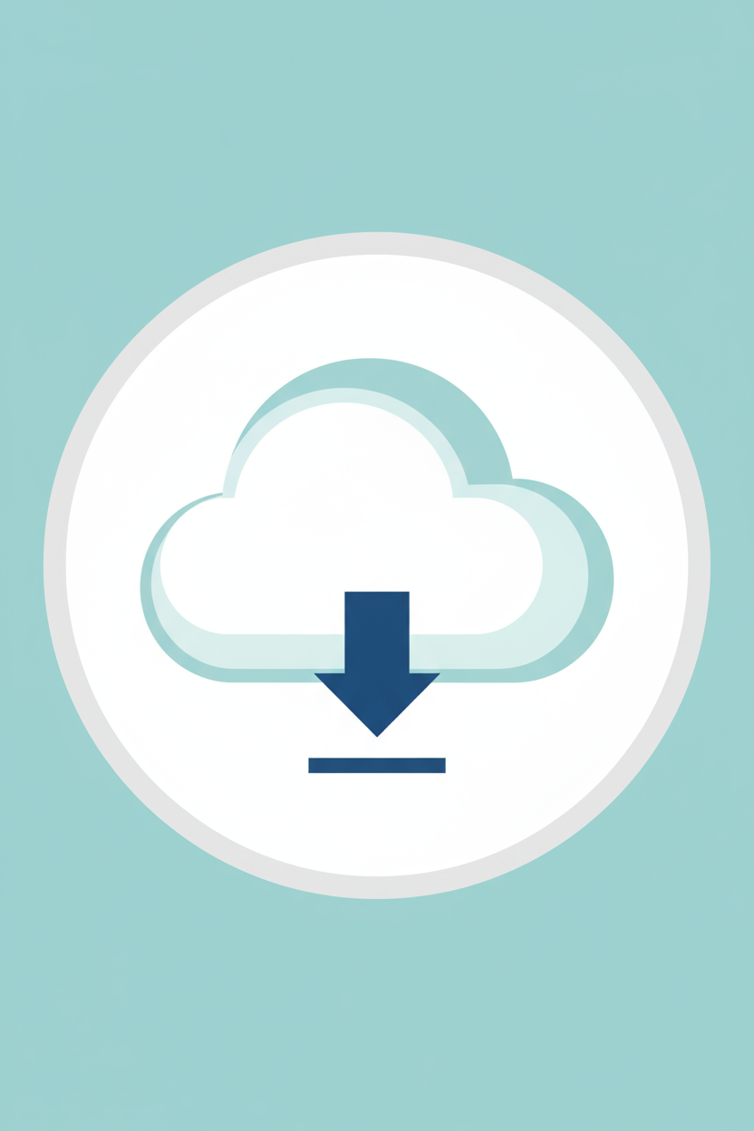 구름 아이콘에 아래쪽 화살표가 있는 이미지, 이미지 다운로드를 상징합니다.
