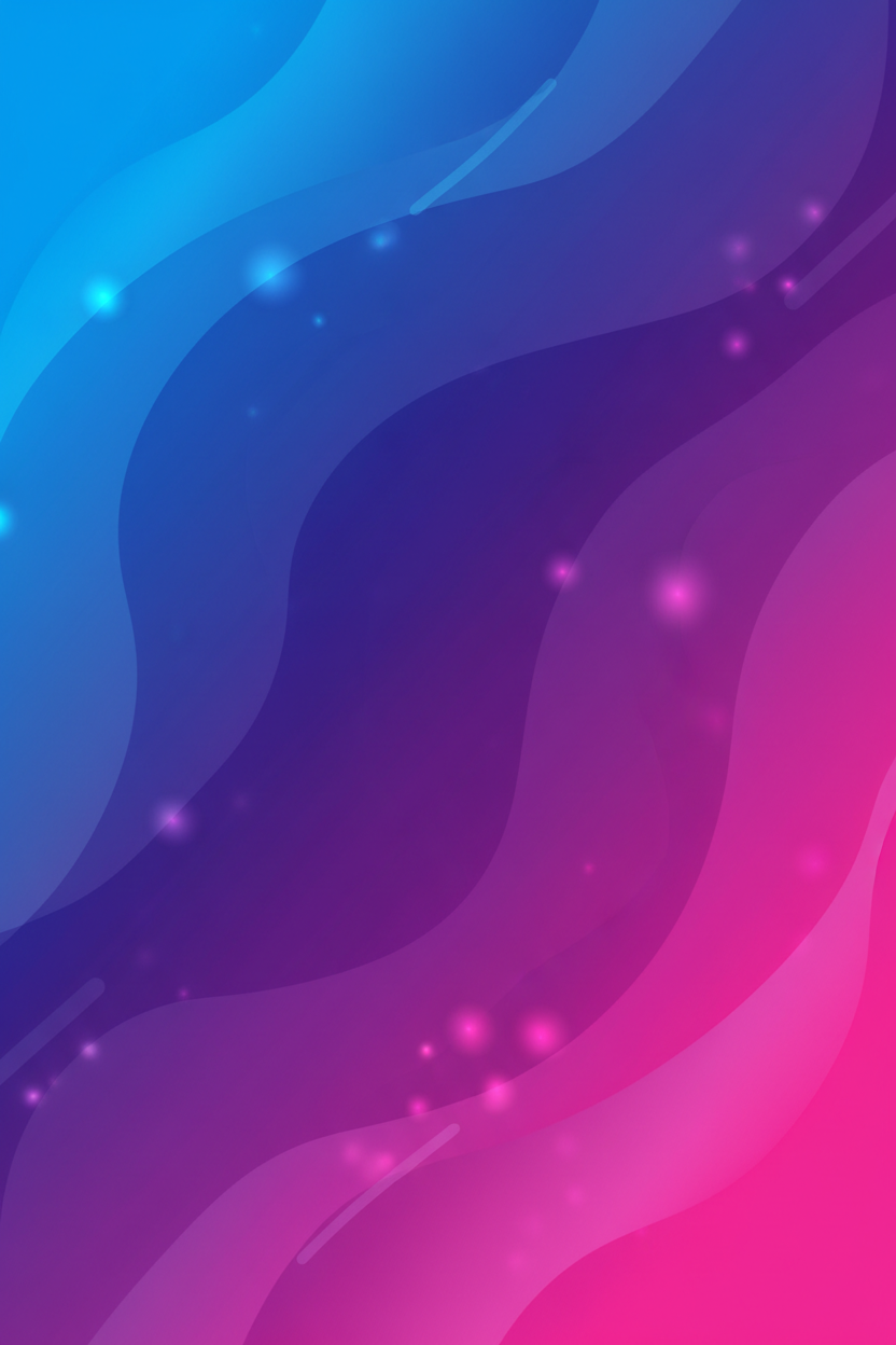 전기 블루에서 강렬한 보라색, 핫 핑크로 부드럽게 전환되는 생생한 색상 그라데이션, 유동적이고 추상적인 현대 컴퓨터 배경화면.