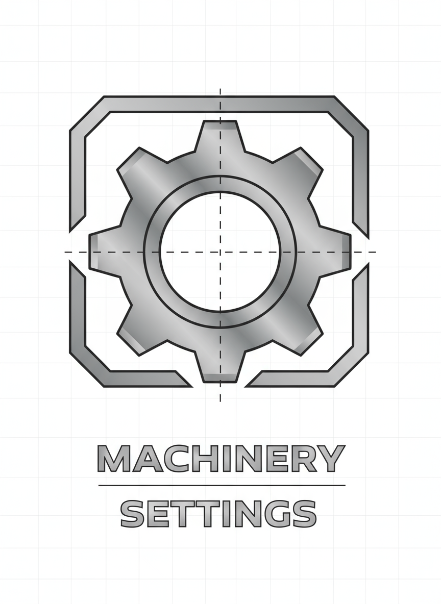 산업용 톱니바퀴 픽토그램.