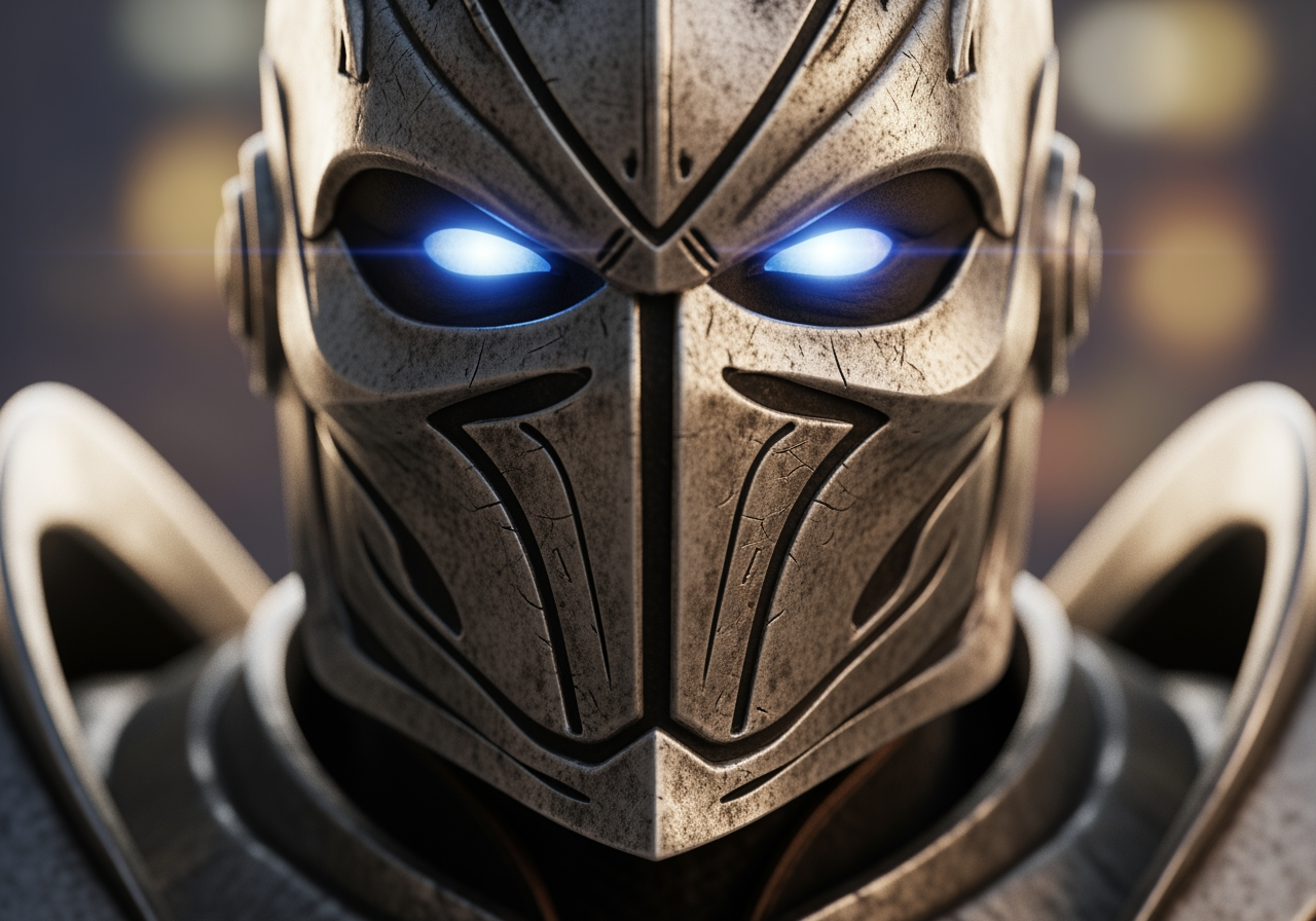 고해상도 4K AI 캐릭터 디테일 클로즈업