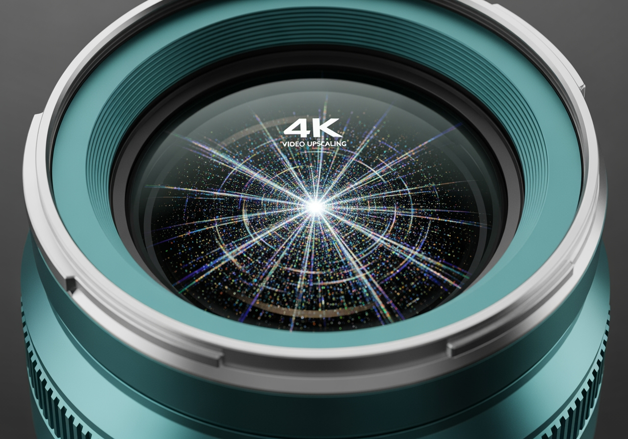 고해상도 빛의 스펙트럼에 초점을 맞춘 카메라 렌즈 클로즈업