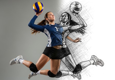 AI 배구 드로잉 생성기