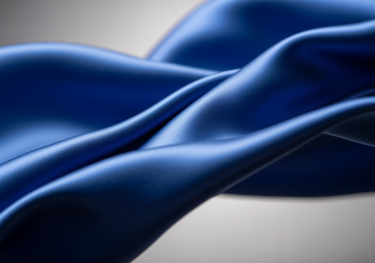 4K 품질을 나타내는 고해상도의 흐르는 실크 직물 매크로 사진