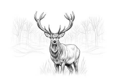 사슴 드로잉 생성기