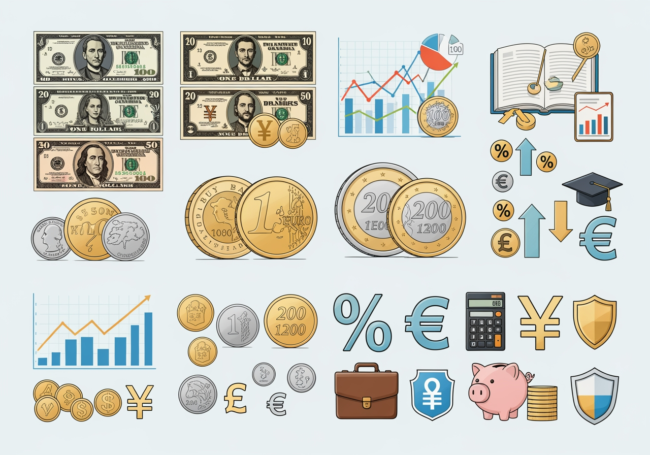 Ilustrações financeiras 4K de alta qualidade adequadas para uso profissional
