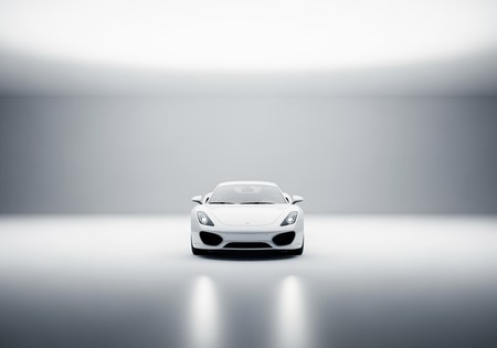 흰색 자동차 AI 이미지 생성기