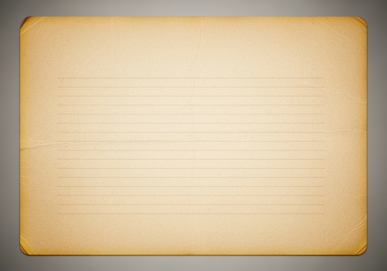 Notizbuchpapier im Vintage-Stil mit warmer, gealterter Textur.