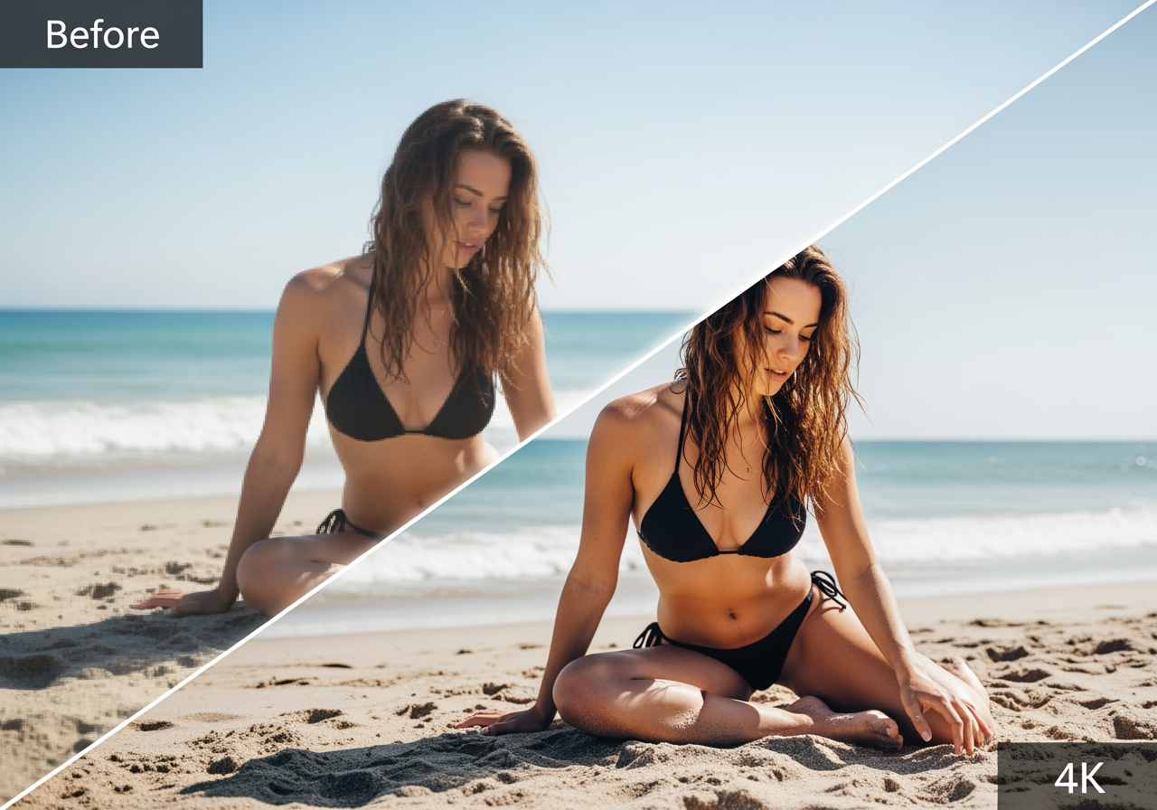 Escalado 4K de alta resolución para detalles de imagen mejorados