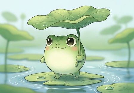 귀여운 개구리 그림 생성기