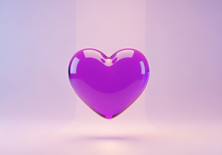 보라색 하트 이모티콘 생성기