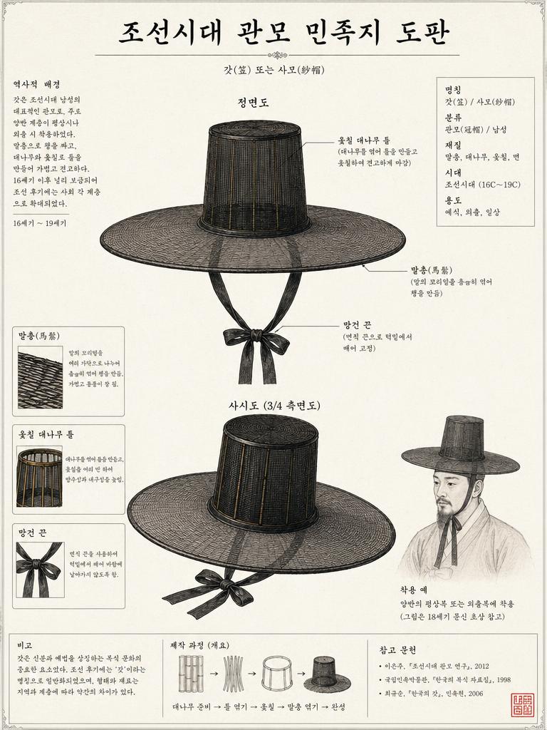 GPT 이미지 2로 생성한 티베트 의식 모자 민족지 도판