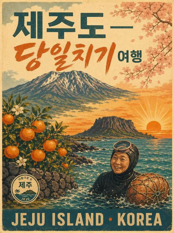 GPT 이미지 2로 생성한 아리산 당일치기 여행 포스터