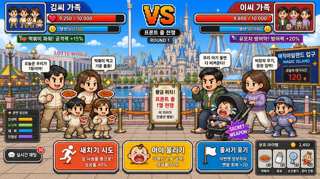 AI-generated Tokyo DisneySea Front-Row Battle UI made with GPT Image 2