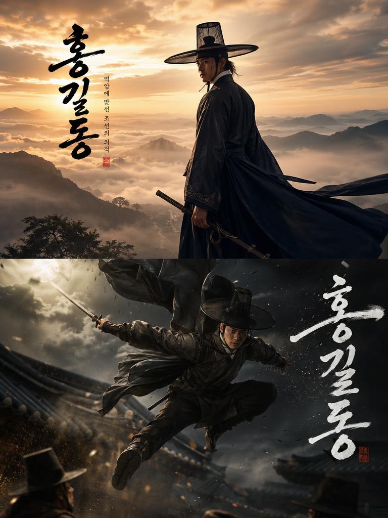 AI-generated Cinematic Korean Historical Hero Poster made with GPT Image 2
