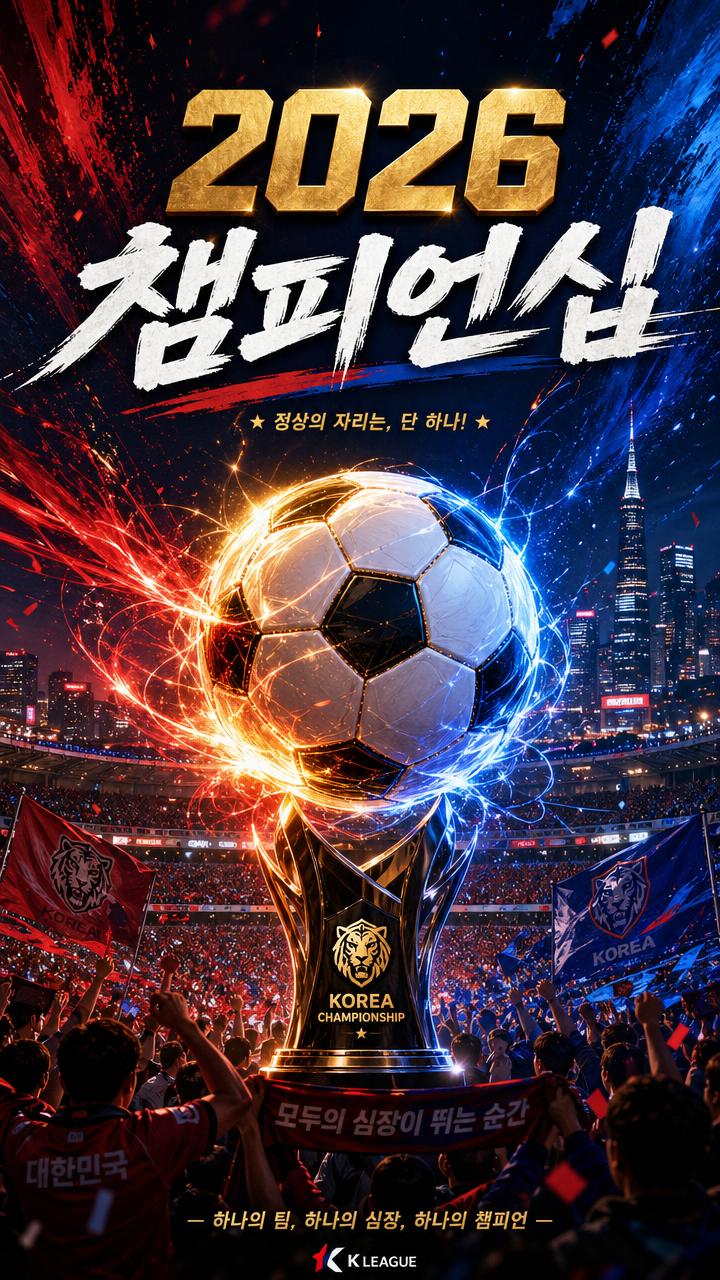 AI-generated Korean Soccer Championship Vertical Poster 2026 made with GPT Image 2
