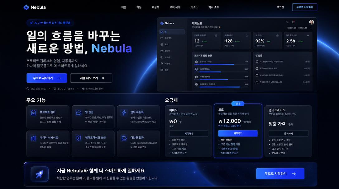 AI-generated Premium Dark Mode SaaS Landing Page Design Mockup made with GPT Image 2