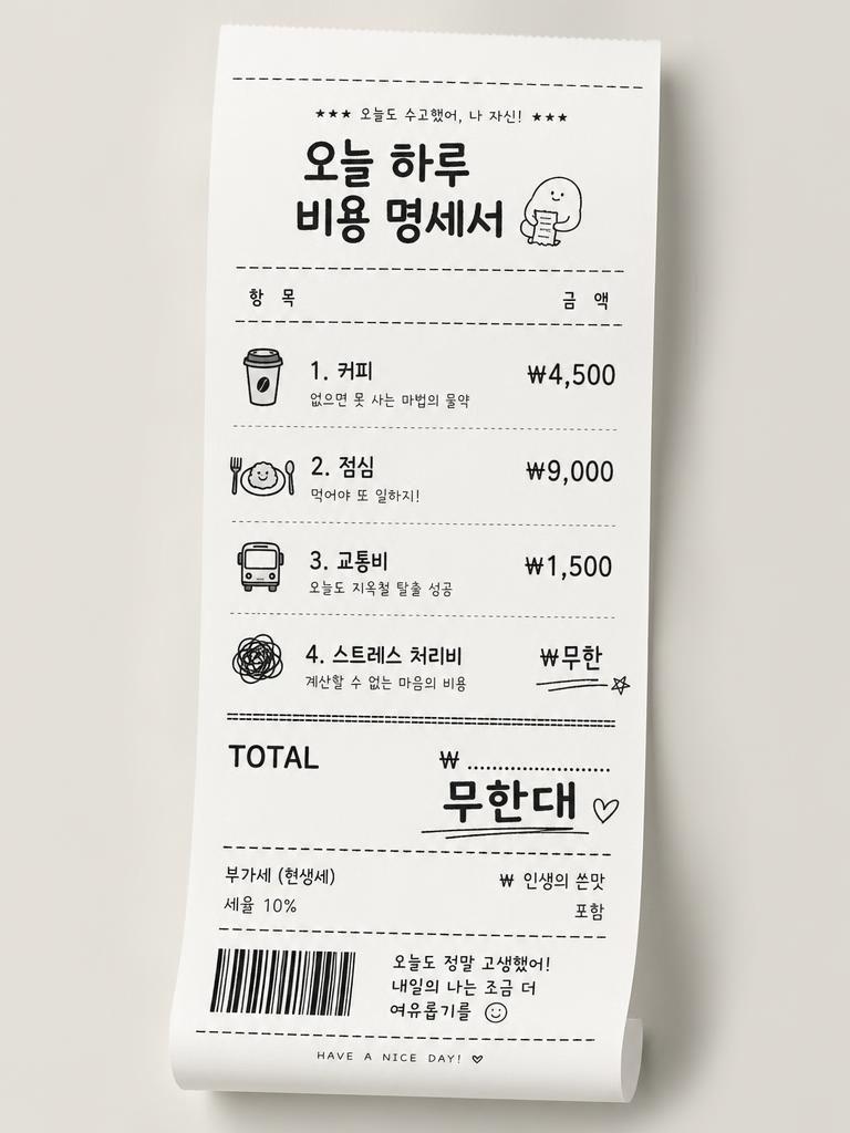 AI-generated Creative Receipt-style Infographic Design made with GPT Image 2