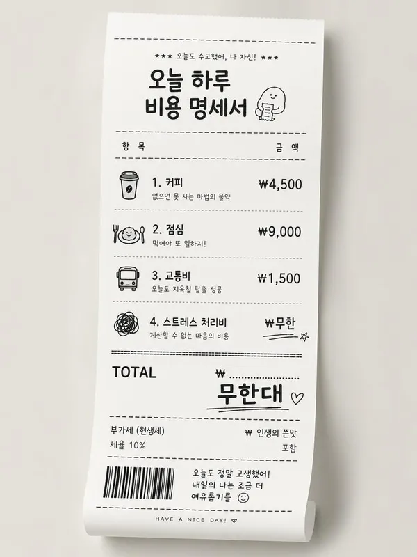 AI-generated Creative Receipt-style Infographic Design made with GPT Image 2