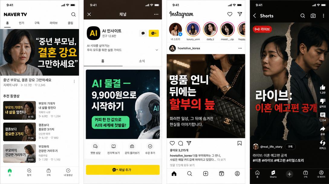 AI-generated Naver TV Content Screenshot, Topic: , IPhone Size made with GPT Image 2