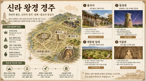 GPT 이미지 2로 생성한 경주 역사 설명 슬라이드