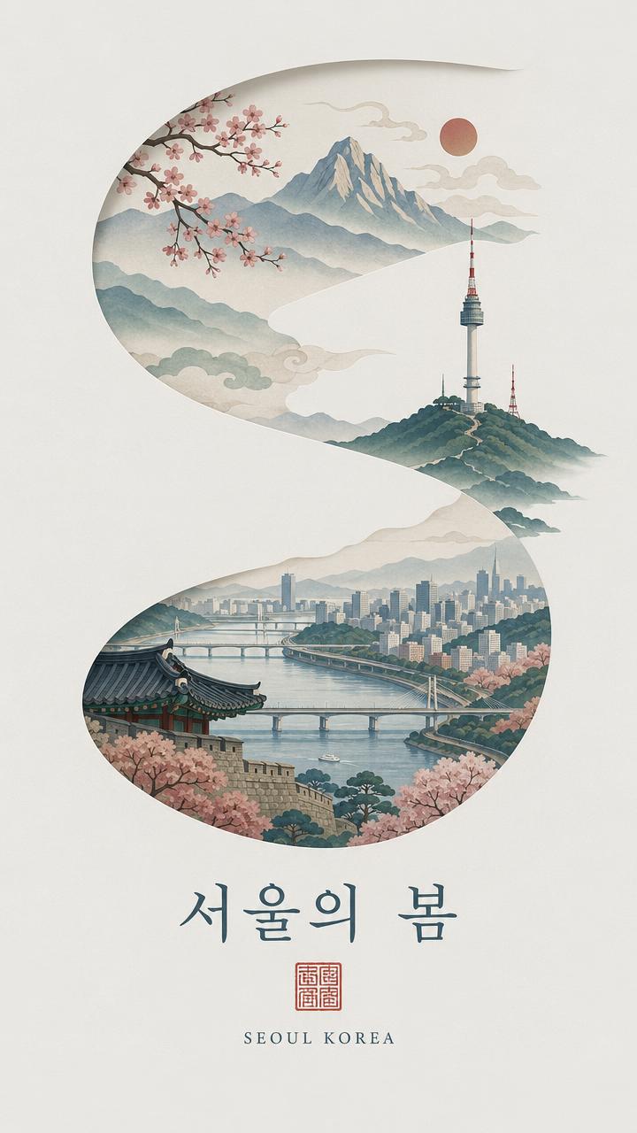 AI-generated Minimalist Korean Aesthetic Style Poster made with GPT Image 2