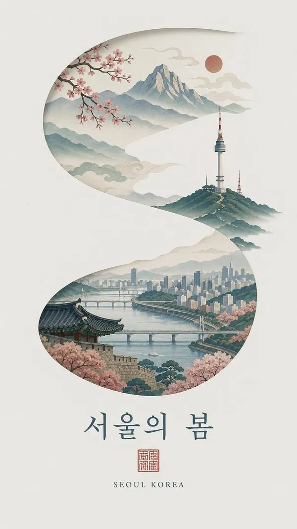 AI-generated Minimalist Korean Aesthetic Style Poster made with GPT Image 2