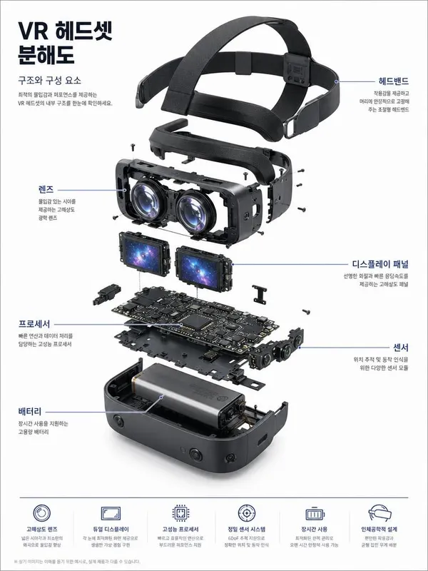 AI-generated VR Headset Exploded-View Poster made with GPT Image 2