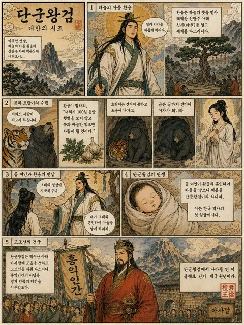 Korean Folk Tale Scene