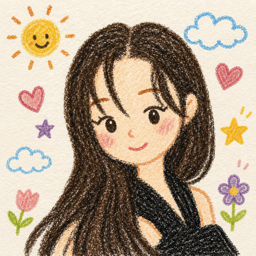 AI 생성 5살 아이의 크레용 낙서