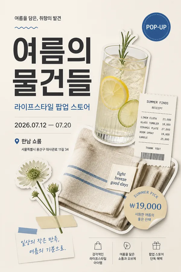 AI-generated Vertical Korean Poster Using a Premium Cutout Collage Layout made with GPT Image 2