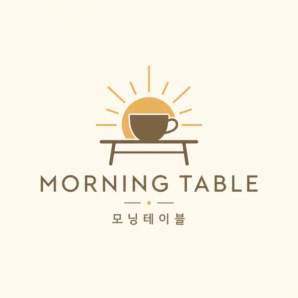 AI-generated Clean Professional Logo Design for a Small Korean Neighborhood Cafe Brand made with GPT Image 2