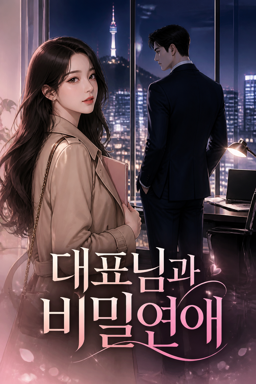 AI-generated Modern Romance Webnovel Cover made with GPT Image 2