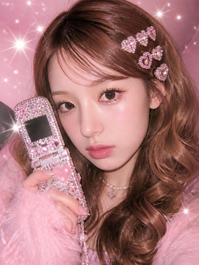 AI-generated Kirakira Decoden Gyaru Selfie