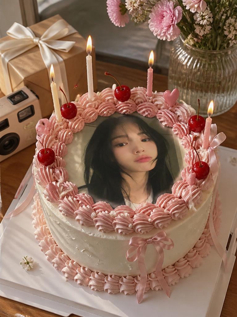 AI-generated My Photo on Birthday Cake