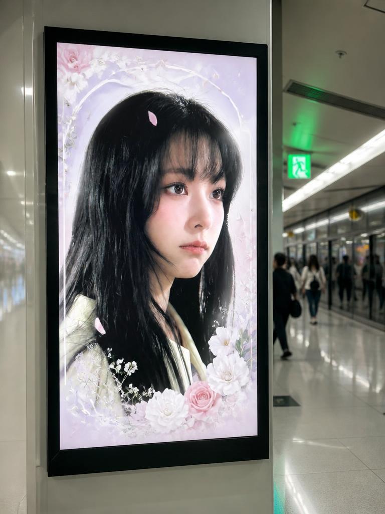 AI-generated My Photo on Subway Birthday Ad