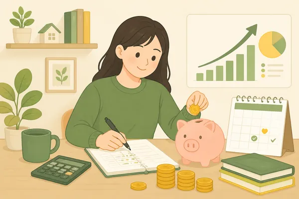AI-generated Saving and Finance Illustration made with GPT Image 2