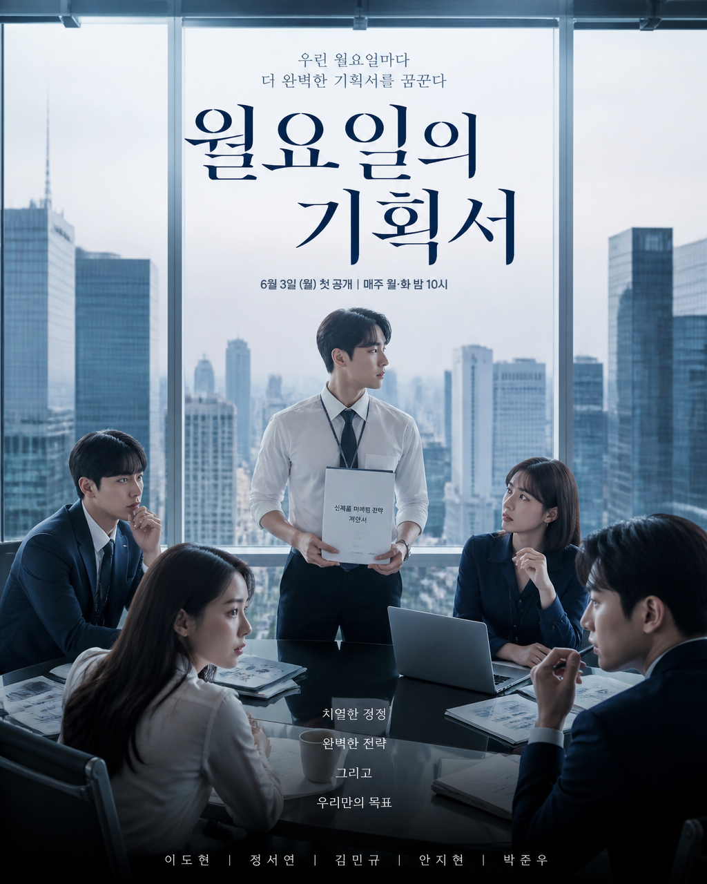 GPT 이미지 2로 생성한 오피스 드라마 포스터
