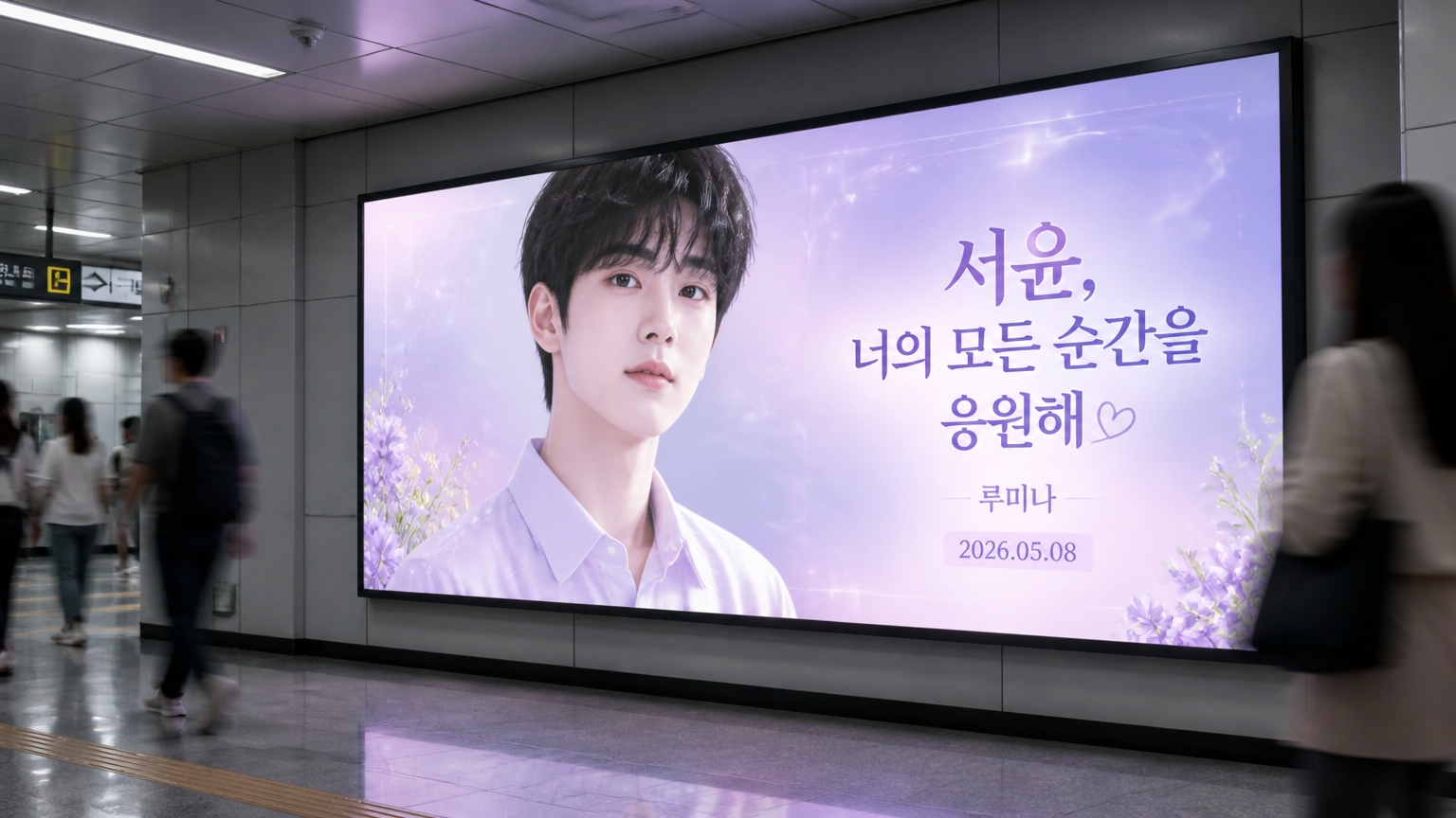 AI-generated Birthday Support Billboard Ad made with GPT Image 2